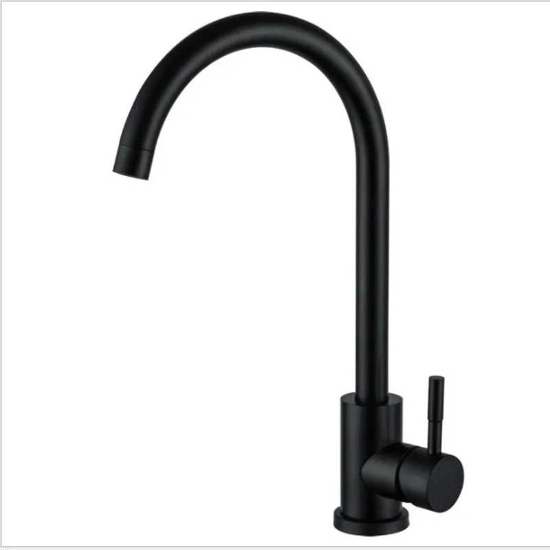 

High Quality Kitchen Faucet Stainless Steel Black Faucet Waterfall Spring Basin Sink Mixer Tap Antique Brass Kitchen Faucets