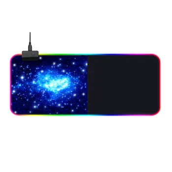

Soft Mouse Pad RGB Large Size Computer Accessories Locking Edge Fashion Gift Rubber Anti-slip LED Lighting Gaming Rectangle