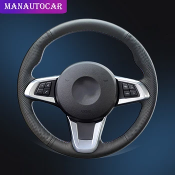 

Auto Braid On The Steering Wheel Cover for BMW Z4 E89 2009 2010 2011 2012 2013 2014 DIY Interior Car Wheel Covers Car-styling