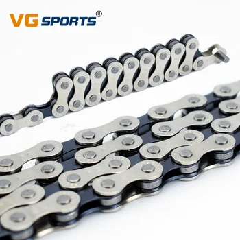 

VG SPORTS MTB For 6 7 8/24 Speed System 116L Chain Silver Bicycle Chains Road Bike Ultralight Manganese steel Chain Replacement