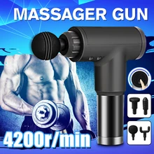 Мощный мышц тела терапия массаж Пистолеты вибрации 4200r/мин 24V электрический массажер домой глубоких тканей для облегчения боли спортивные Ralation