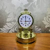 Retro living room clock, silent table clock, rotating pendulum 1