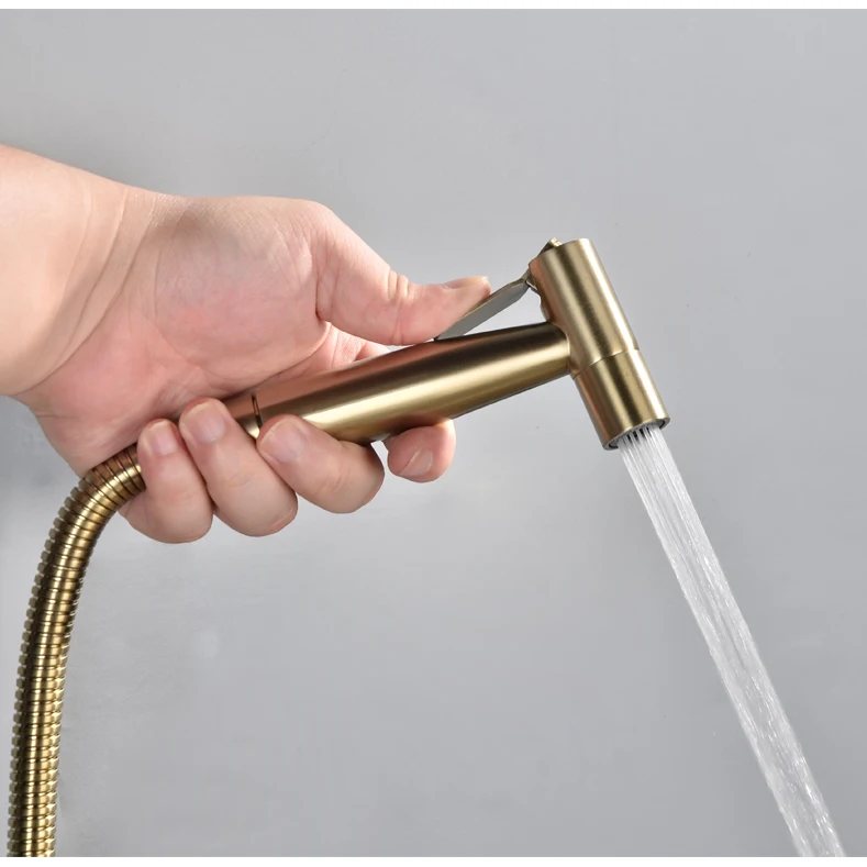 Handheld Bidet Spray Shower Set Toilet Sprayer Douche kit Bidet Faucet,Brushed Nickel,Rose gold Brushed gol 304 Stainless Steel Handheld Bidet Spray Shower Set Toilet Sprayer Douche kit Bidet Faucet,Brushed Nickel,Rose gold Brushed gol 304 Stainless Steel
