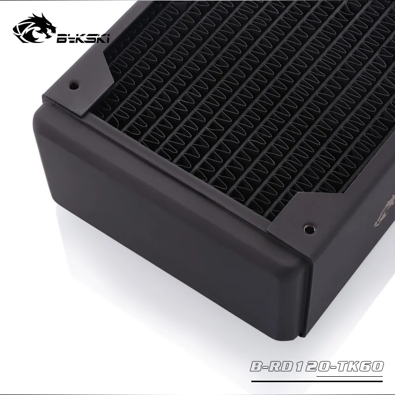 Günstige Bykski Wasser Kühlung Kupfer Kühlkörper Fall Kalten Reihe Heizkörper 60mm Dicke Für 120*120mm Fans B RD120  240 360 TK60