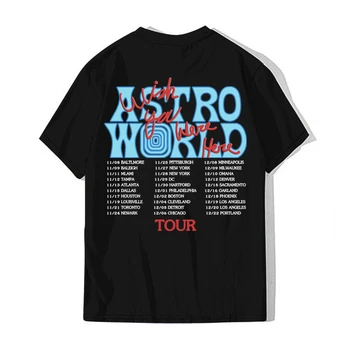 

T-shirt men Jason Astroworld travel astronaut T-shirt Astroworld women's hip hop ASTROWORLD T-shirt Harajuku