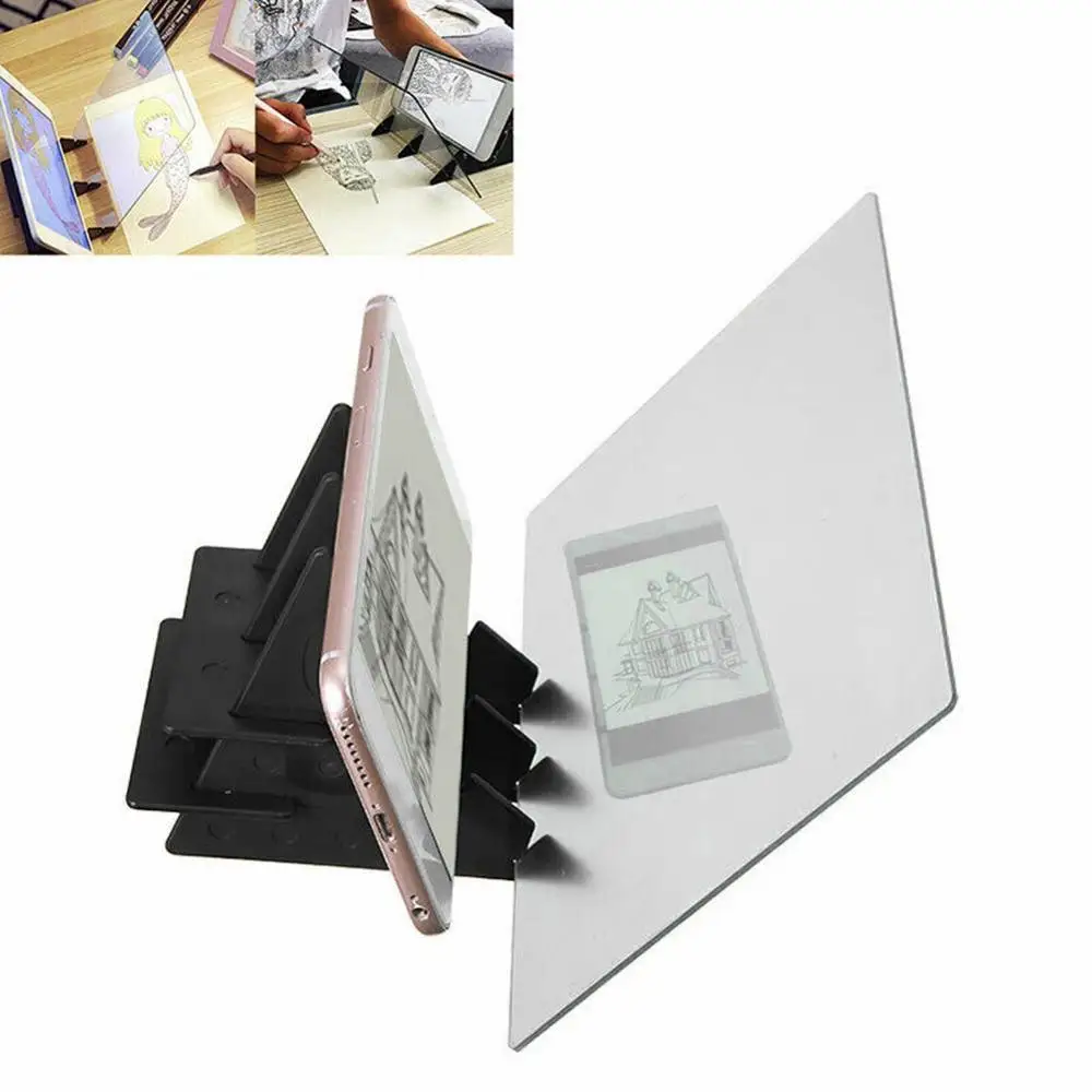Sketch Tracing Drawing Board 22.5*15.6cm Optical Draw Projector Painting Reflection Sketching Tool for Beginners and Kids sketch easel wooden easel wood table easel