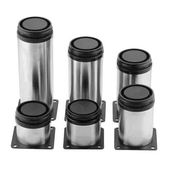 

4Pcs/set Stainless Steel Adjustable Sofa Foot Cabinet Foot Bed Foot For Kitchen Home Furniture Legs Hardware For Home Decoration