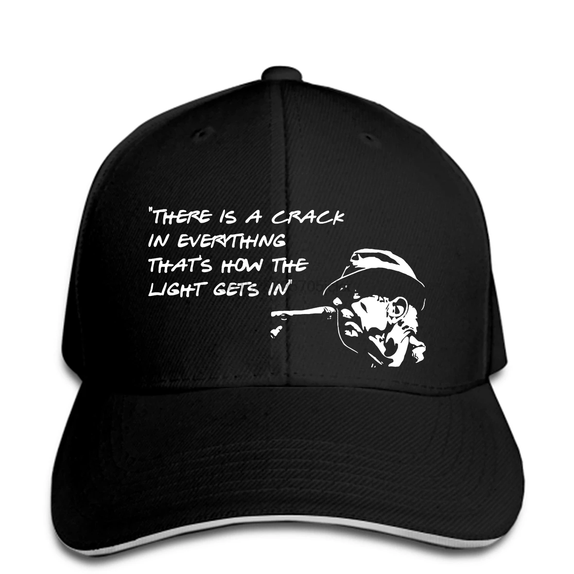Leonard Cohen Цитата бейсбольная кепка есть трещина во всем бейсбольная кепка оптом тройник snapback шляпа пиковая