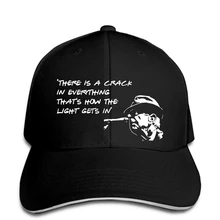 Leonard Cohen Цитата бейсбольная кепка есть трещина во всем бейсбольная кепка оптом тройник snapback шляпа пиковая