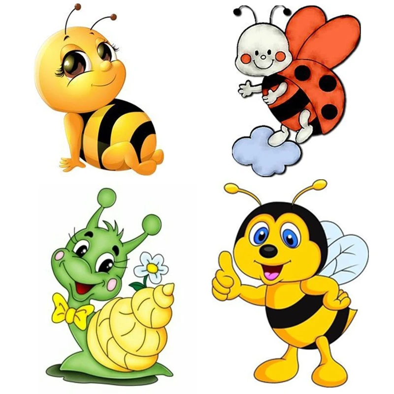 

5D DIY home decoration spray paint canvas diamond painting cute little insect home wall handmade art children mosaic painting