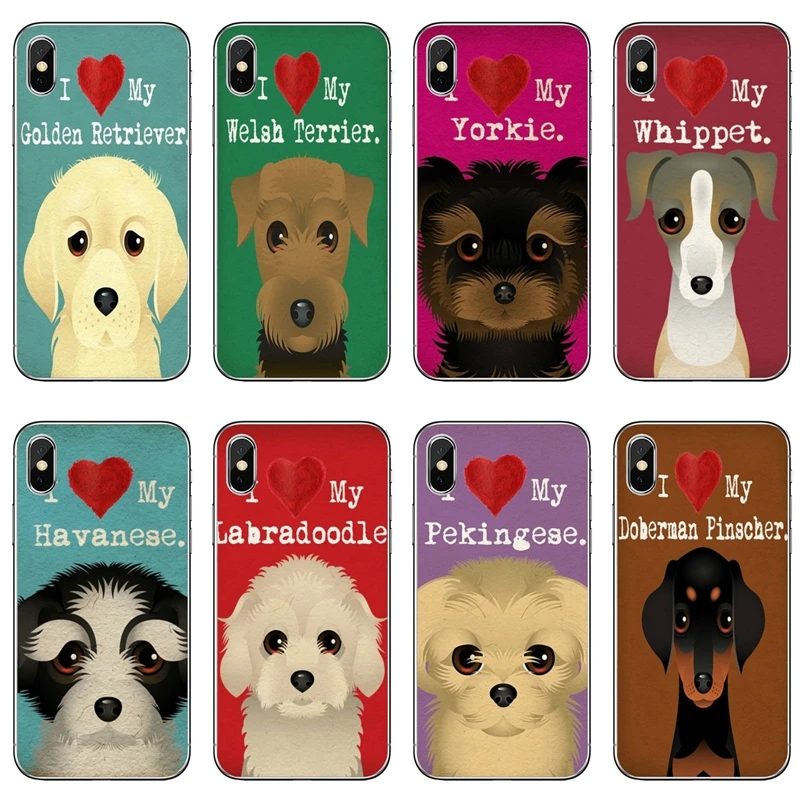 I love my Dogs Yorkie boxer terrier для Huawei Mate 20 10 9 P30 P20 P10 P9 pro Lite P Smart plus 2019 чехол телефона|Бамперы|