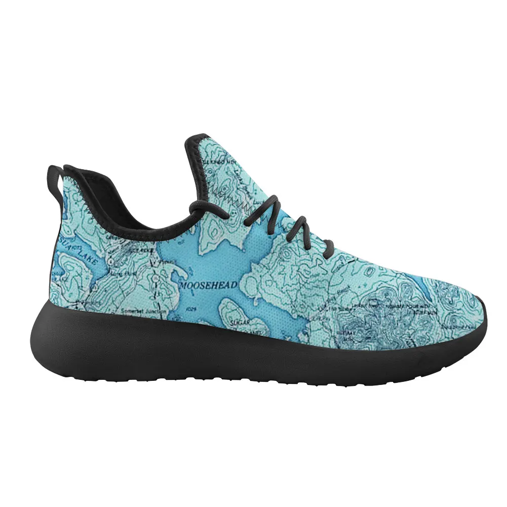 Custom Logo Geography World Map Globe Pattern Sneakers Woman Comfortable Shoes For Women Autumn/Winter Lace Up Lady Footwear | Обувь