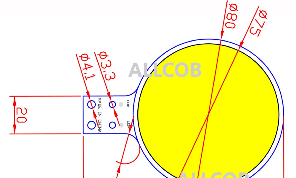 Микс DC 12 В led cob лампа Светодиодная панель круглый cob для DIY авто лампы cob светодиодные полосы чип источник