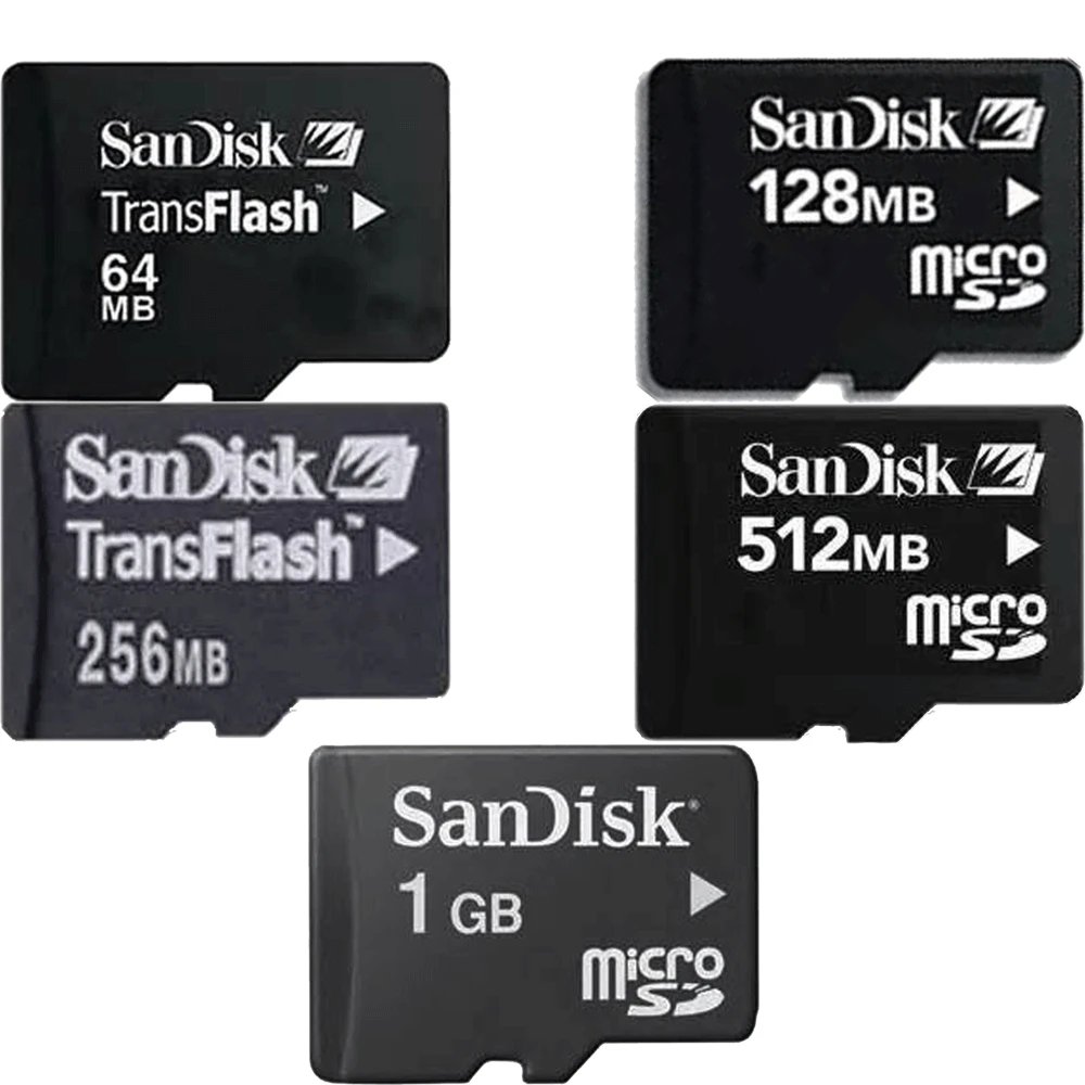 Sandisk Micro TF карта SDHC памяти телефон флэш-карта 64M 128M 256M 512MB 1GB класс 4 C4 Бесплатная