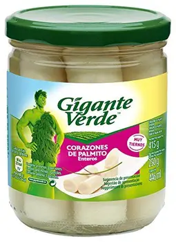 

Gigante Verde - Frasco De Corazones de Palmito Enteros 415 g
