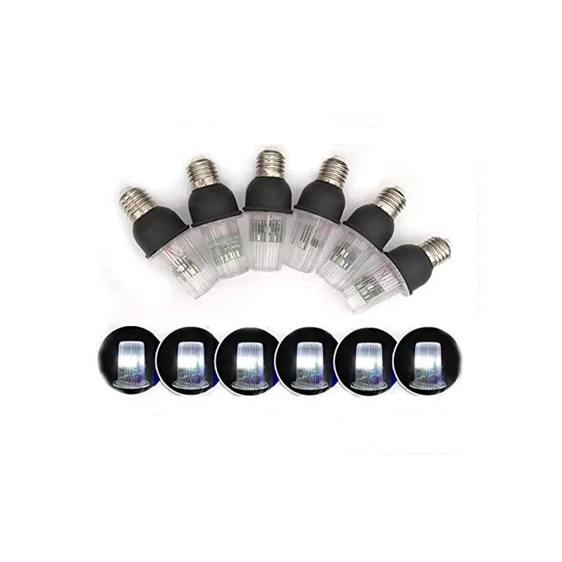 E26 E27 Super Strobe Festoon Led Bulbs light Marquee Bar Lamp Stroboscopic KTV Twinkle  Lights Bulbs For Home Garland 6Pcs