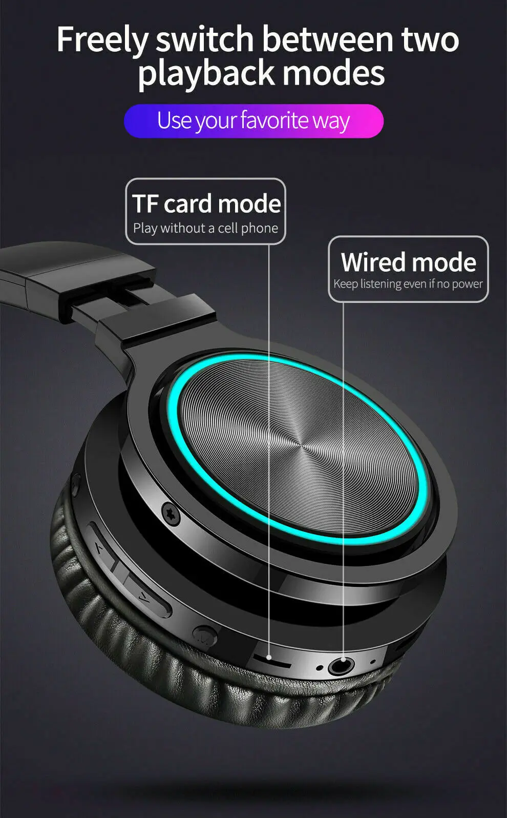 B12 Bluetooth наушники-вкладыши шумоподавление стерео гарнитура светящиеся наушники складной дизайн многофункциональные стерео бас