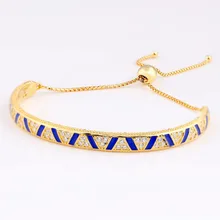 925 Sterling Silver Bangle Shine Stones& Triangular Milgrain Stripes Sliding Bracelet Fit Women Bead Charm Diy Europe Jewelry