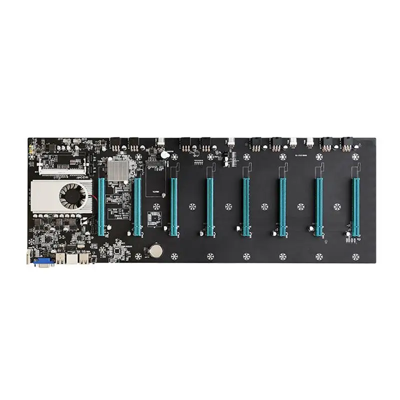 BTC-S37 Mining Motherboard CPU Set 8Adapter Integrated VGA Interface Low Power Consumption BTC-S37 Miner Video Card Slot Memory budget pc motherboard