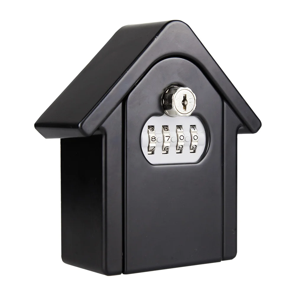 

Key Lock Box with Waterproof Case Wall Mount Metal Password Box for Home Business KQS8