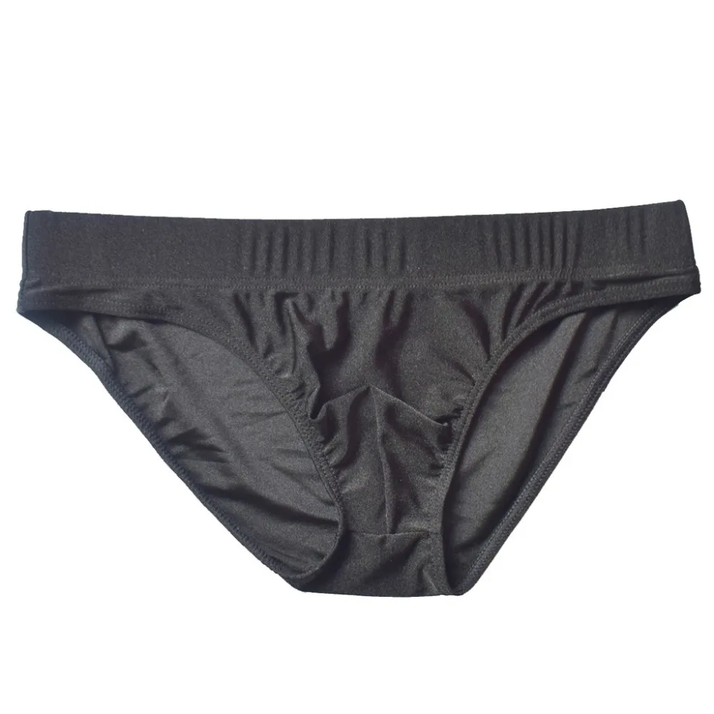 Men's Briefs Swim Trunks Underpants Low-Waisted Pure Color Swimming Briefs Underwear Sexy Knickers Male Panties Slip Homme #3D23 (5)