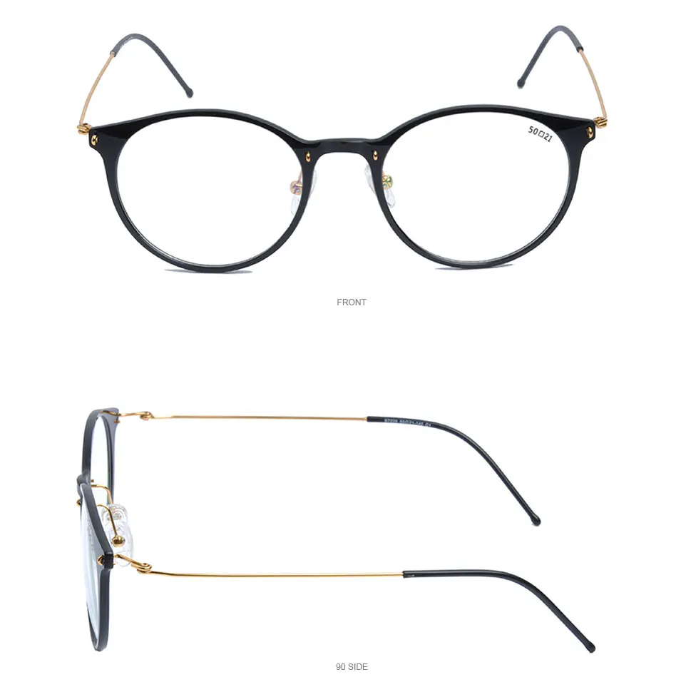 Титановая оправа для очков, женские круглые ультралегкие нейлоновые очки, очки по рецепту для близорукости, оптическая оправа для мужчин, очки DD1522