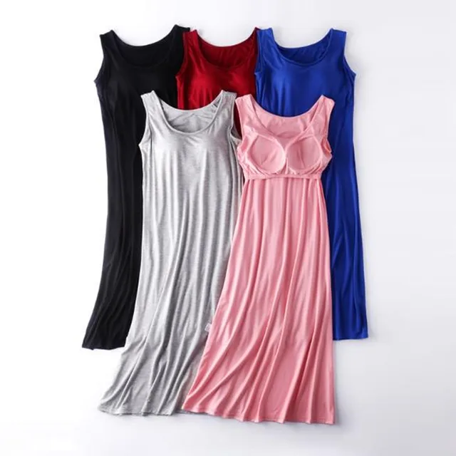 Vêtements de nuit sexy pour femmes, nouvelle collection d'été, chemise de nuit en coton modal, M-4XL 1