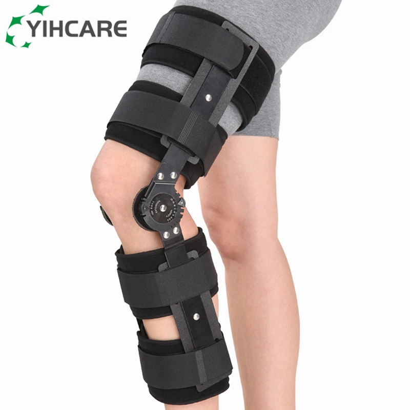 Ортопедический шарнирный коленный бандаж YihCare регулируемый стабилизатор