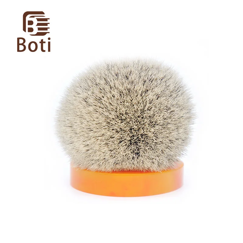 Boti Brush-SHD Silk HMW Silvertip Badger hair knot Super Higher density Silk HMW Silvertip  Bulb Shape shaving brush knot