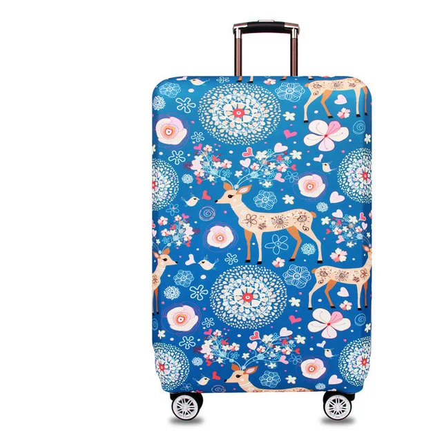 Плотный эластичный геометрический защитный чехол для багажа, модный мужской женский чехол для костюма, чехол для багажа на колесиках, сумка для путешествий - Цвет: Бургундия