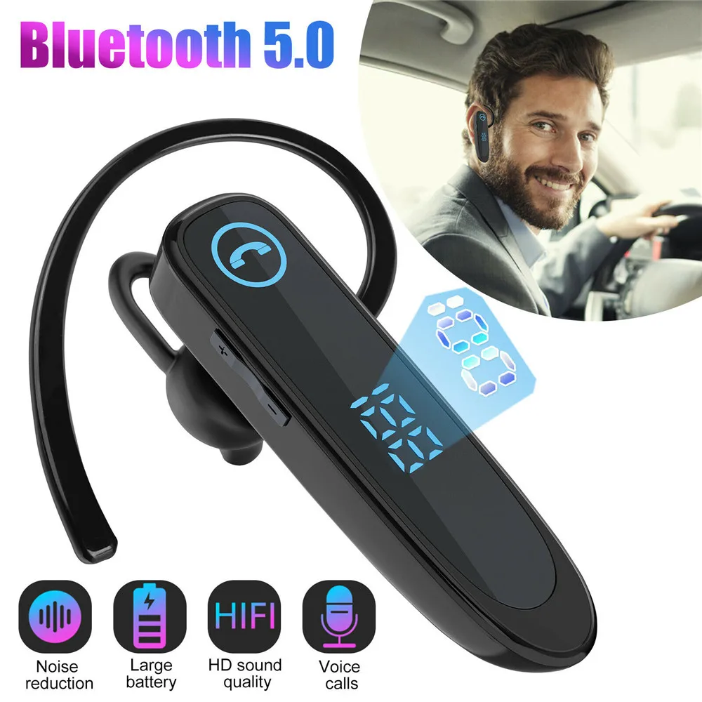 Bluetooth 5.0 auriculares Trucker Wireless Earpiece Noise Cancelling auriculares 