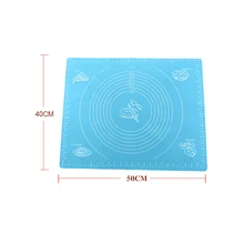 Горячий силиконовый коврик для выпечки с измерениями антипригарная жаростойкая настольная подставка Кондитерская доска TI99