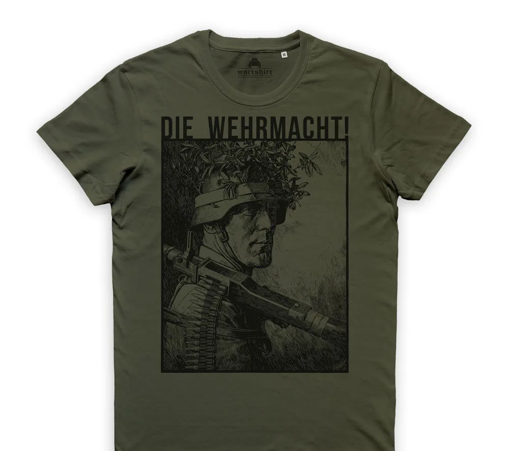 Мужская футболка с принтом летняя стильная модная Heer Soldaten Infanterie Division Stahlhelm
