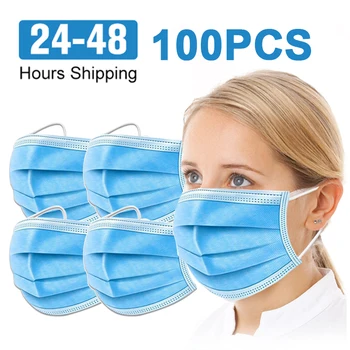 

Three-layer Dust-proof Breathable Masks Only One Time Outdoor Cycling Mouth Face Respirator Mask For Adults Deodorate