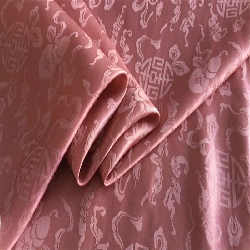 Парча шелк хлопок Ткань 16 момме вес красивый дизайн Модный узор жаккард Шелковый текстиль для чонсам
