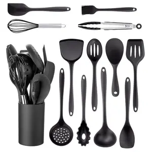 Espátula de silicona para cocina,Espátulas de silicona,Espátula  antiadherente resistente al calor,Utensilios para servir de cocina,2  utensilios de cocina con lengua de repostería para hornea