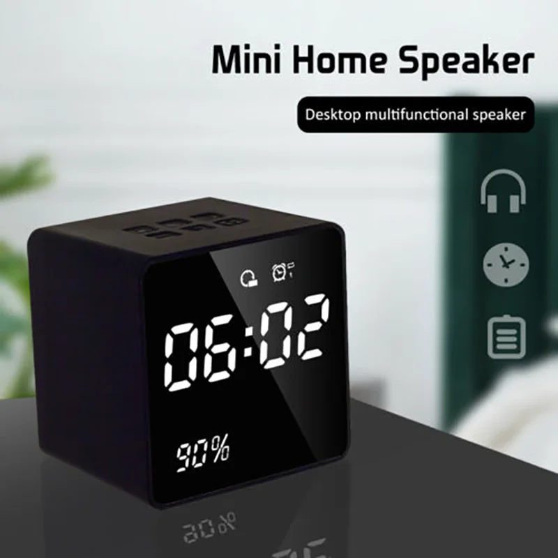 Bluetooth-стереоколонка со светодиодным дисплеем FM-радио и подсветкой | Дом сад