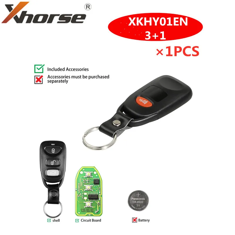 Xhorse проводной дистанционный ключ Hyundai 3 + 1 кнопки XKHY01EN английская версия шт.| |