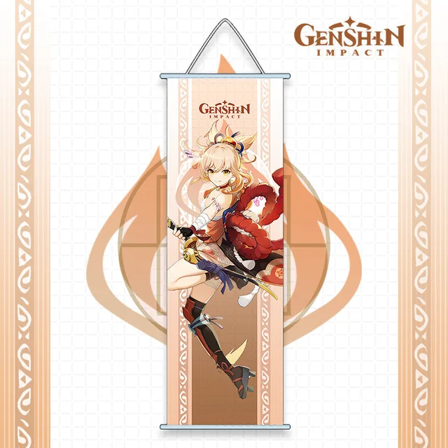 Genshin Impact Anime Cosplay Wall Hanger Kazuha Baal Ayaka Ayato Eula Sara Itto Gorou Shogun Kokomi Fans Collections Props yomiya
