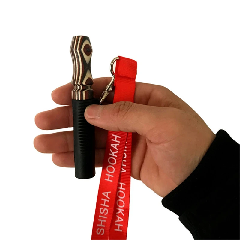 Портативный многоразовый мундштук кальяна с веревкой для подвешивания ремешок