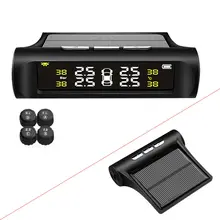Универсальный TPMS Солнечный беспроводной датчик давления в шинах Система мониторинга автомобильных шин внешние датчики 4 шт