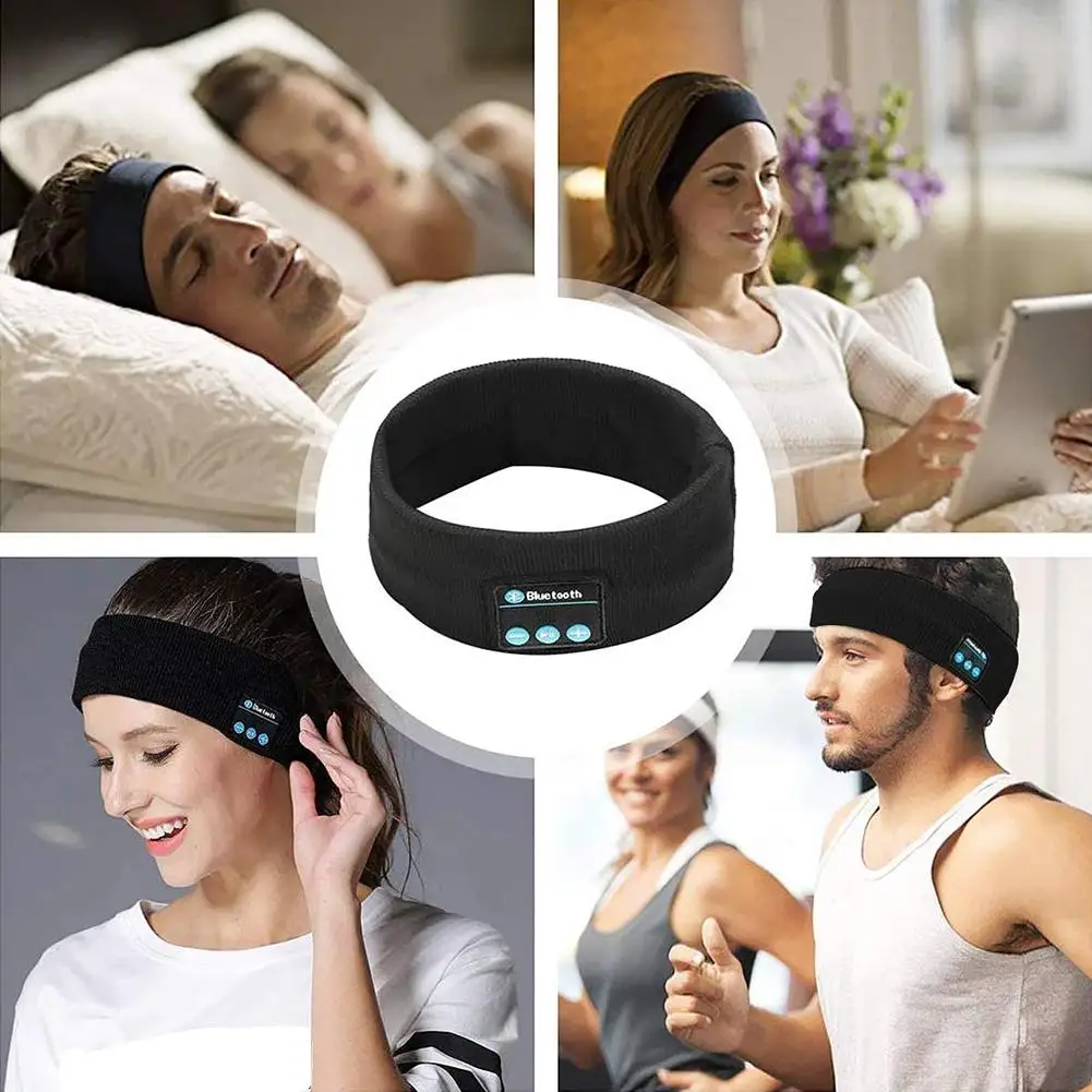 Беспроводные Bluetooth 5 0 стерео наушники для бега гарнитура сна Спортивная музыка