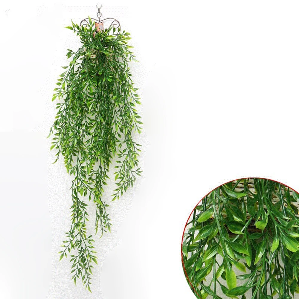 

Simulation Fern Grass Green Plant Artificial Fern Persian Leaves Flower Wall Hanging Plants For Home Decoration Wedding