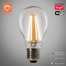 

Benexmart Tuya WiFi A60 E27 CCT Led Filament Bulb Smart Tungsten Lamp 220v-240v Incandescent Bulb Retro Lamp Alexa Google Home