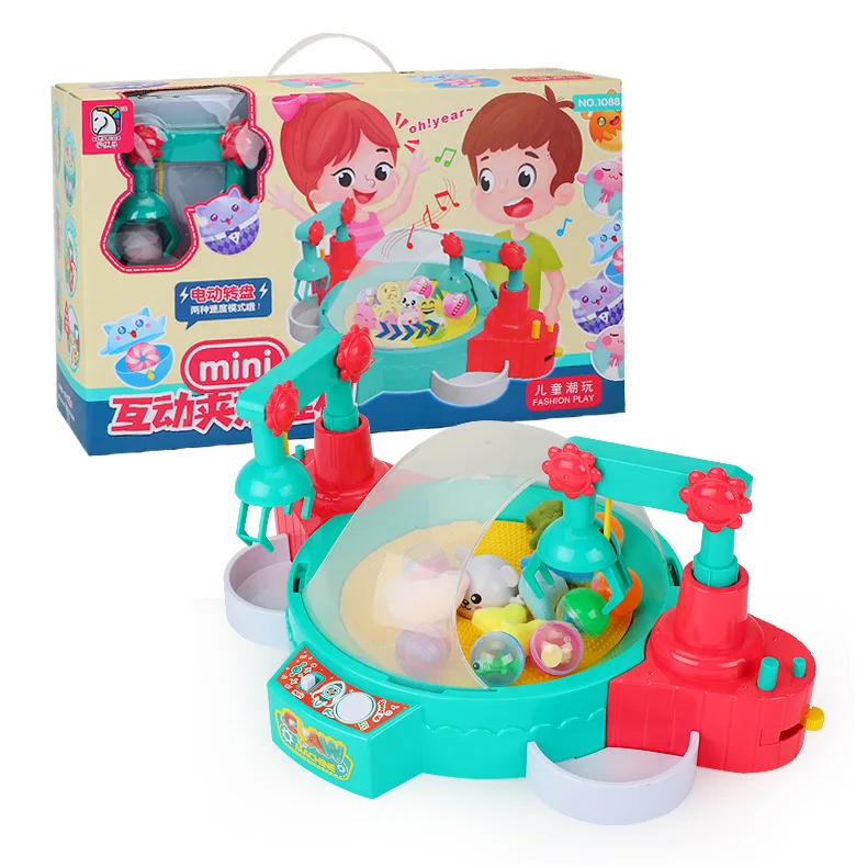 

Douyin Celebrity Style Learn Double Clip Doll Machine Interactive Catch Music Mini Clip Doll Music Parent and Child Game