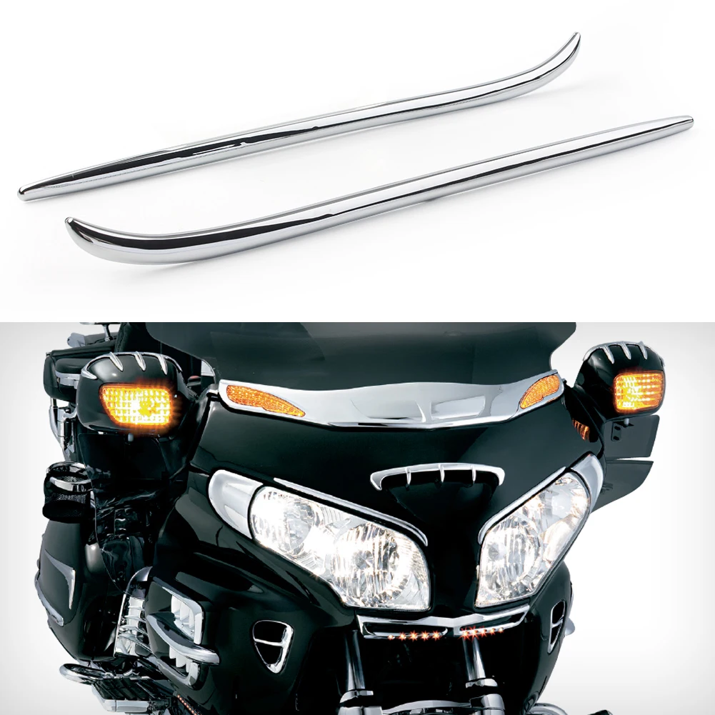 Хромированный обтекатель из АБС пластика для бровей украшение Honda Goldwing GL1800 2001 2002