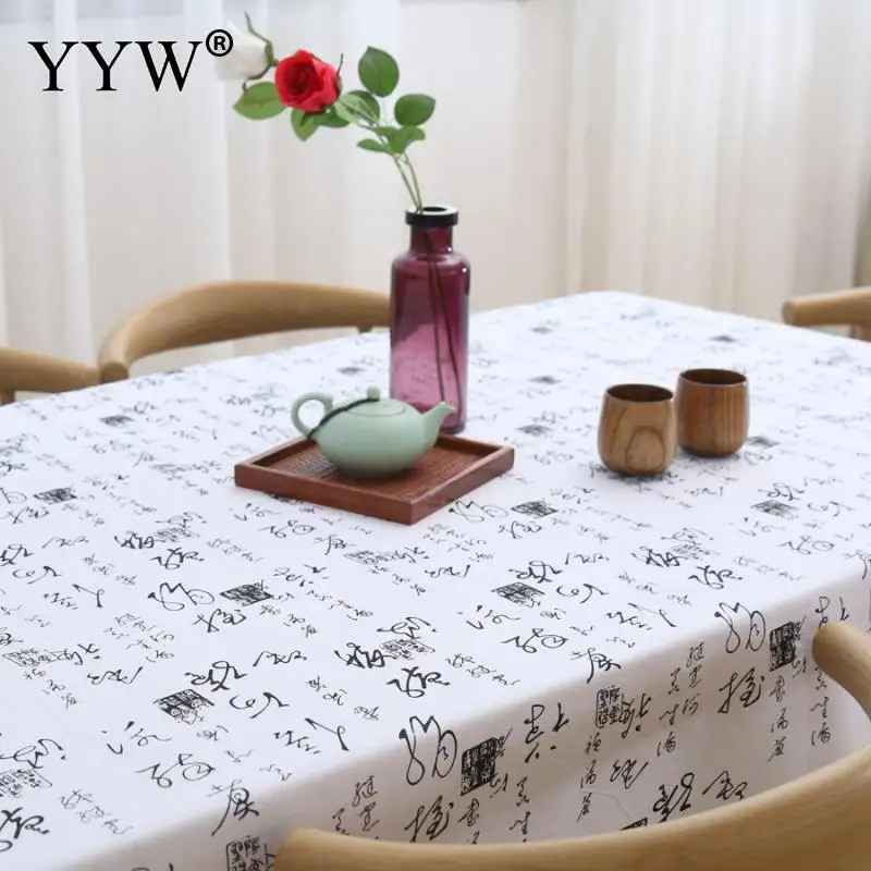 Nordic Style Tablecloth Printed Table Cover Cotton Rectangular Tablecloths In Fabric Home Table Clo