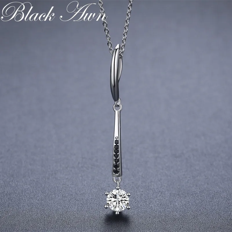 LACK AWN Necklace Silver Color Slide Necklace Women Jewelry Classic Round Necklaces&Pendants K071