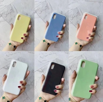 

50pcs/lot Original Silicone Case For i 11 11 pro max 6 6s 7 8 plus X XR XS MAX Phone Cover with Retail Box
