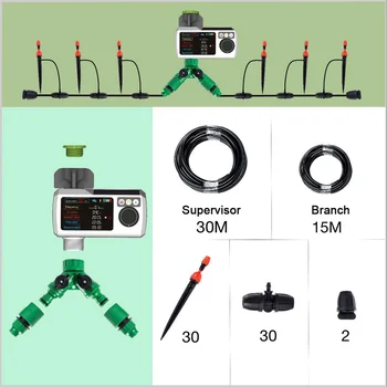 

Solar Garden Water Timer Intelligent Drip Irrigation System Ground Nozzle/hang Nozzle/drop Arrow Type Garden Watering Timer Kit